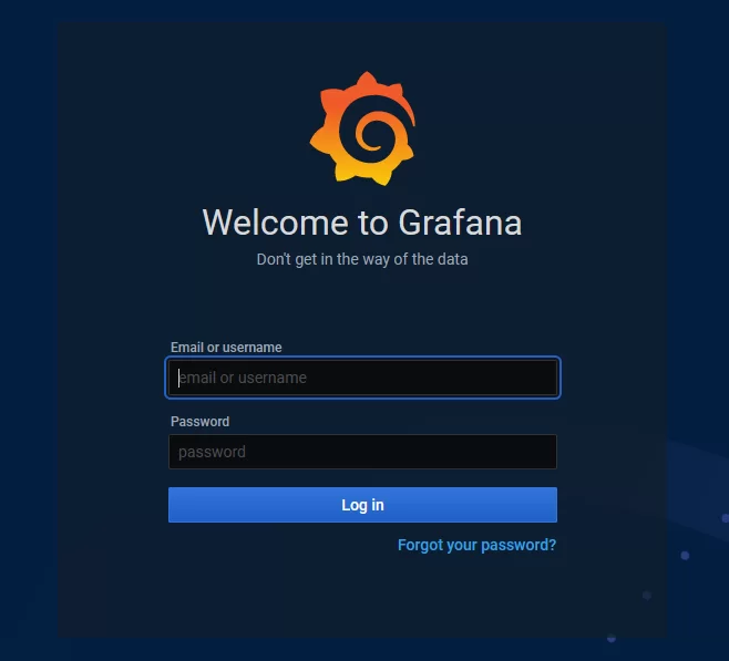Login de Grafana