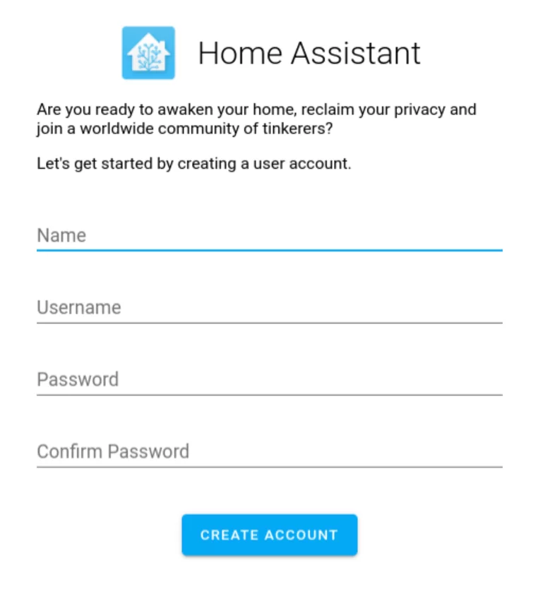 Pantalla principal Home Assistant