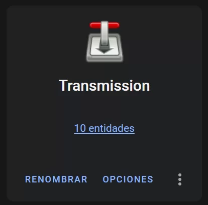 Integración de Transmission